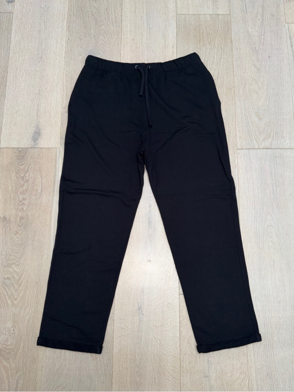 Black Drawstring Casual Pants